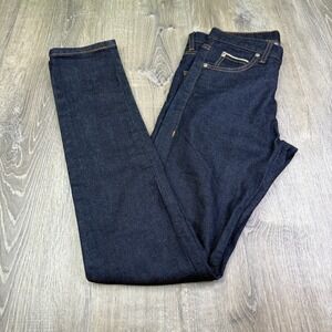 Naked & Famous Denim Mens Dark Blue Stretch Super Skinny Guy Jeans Size 31